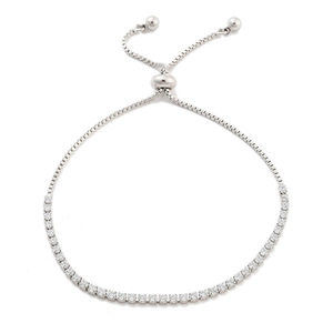 Pandahall, pulsera de circón de Color microinfundido ajustable para mujer, 1 pieza, brazaletes de moda transfronterizos de Europa América Ins - Product Image 2