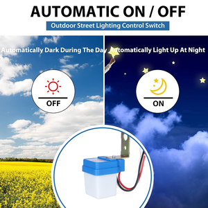 CNRIYA AS06-2210EL IP54 Elektronisch lichtregelapparaat voor buiten Dag/nachtschakelaar Sensorbedrading Inductieve schakelaars - Product Image 3