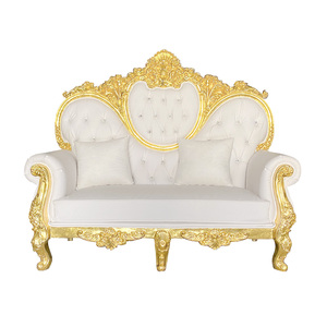 Sillas <span class=keywords><strong>de</strong></span> cuero para boda, sillón <span class=keywords><strong>de</strong></span> lujo con botones, tamaño Queen, King, Princesa, Prince, novia, novio, trono real - Product Image 1
