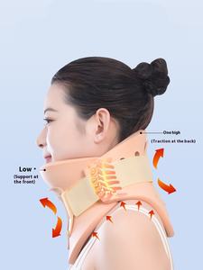 Fijador de cuello para adultos, soporte polimérico Clase I, dispositivo de Cuidado del Hogar para corte de aire, soporte <span class=keywords><strong>cervical</strong></span> postoperatorio de tortícolis - Product Image 3