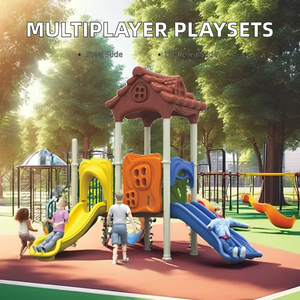 Equipo de Juegos Grande para Patio Infantil, Tobogán de Plástico, para Gatear y Escalar, para Guardería, Jardín de Infancia, Iglesia, Hogar, Exterior, con Certificación ROHS - Product Image 4