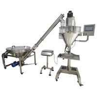 Machine de remplissage de poudre semi-automatique JIANFENG pour bouteilles, sacs, lait, cosmétiques, produits chimiques, avec système de pesage et de dosage par vis sans fin