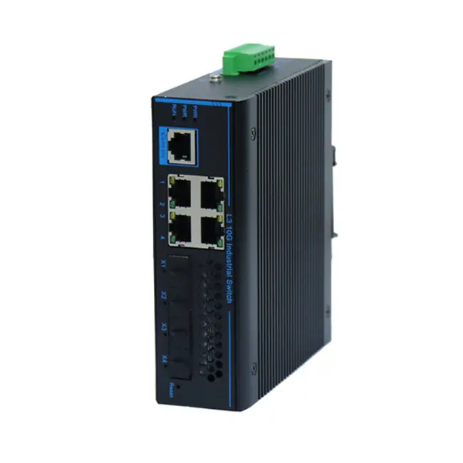 4 Port 10 GIGABit 1000Mbps 400W 128Gbps Management Network Switch 4 10/100/1000Mbps POE TP 1 Ports Console