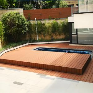 Ahorre espacio Seguridad Madera Plástico Piscina Cubierta Wpc Cubierta de suelo <span class=keywords><strong>para</strong></span> piscina pequeña - Product Image 4