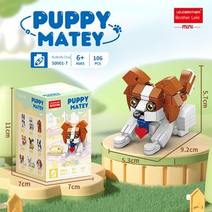 Juguete de Construcción de Plástico Creativo para Armar, Serie de Mascotas Modernas de Dibujos Animados, Escala 1:8, Regalo de Animales de la Naturaleza - Product Image 4