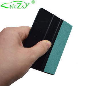 Raclette de voiture en vinyle sans rayures Grattoir en feutre de daim Film en fibre de carbone Autocollants de voiture Décalque Installer Lavage Outils de nettoyage A34 - Product Image 2