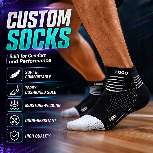 Unisex Ankle Athletic Socks Breathable Mesh Anti-Bacterial Sweat-Absorbent Spring Bottom Logo Sport Socks for Running
