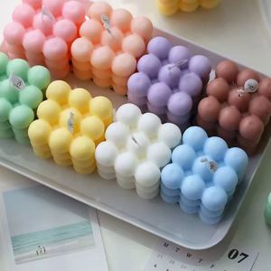 Vela Aromática en Forma de Cubo de Colores, sin Humo, Venta al por Mayor - Product Image 1