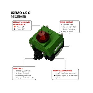 Control Remoto Industrial por Radio para Grúa, Polipasto y Cabrestante, Velocidad Única, 100-240 VCA, JEICO JREMO 6K G, Innovación Hecha en Corea - Product Image 3