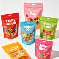 Sachets Doypack de qualité alimentaire avec fermeture éclair, en Mylar et PE laminé, impression sérigraphique pour snacks et aliments secs - Personnalisable