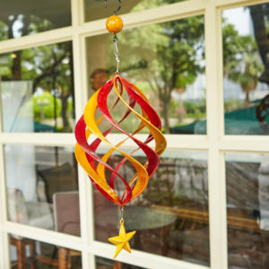 Ornement de jardin extérieur moderne et créatif en métal écologique, <span class=keywords><strong>moulin</strong></span> à <span class=keywords><strong>vent</strong></span> rotatif, couleur et taille personnalisées pour <span class=keywords><strong>balcon</strong></span> et villa - Product Image 2