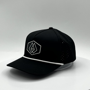 Thời Trang Mới Tùy Chỉnh PVC Vá Logo <span class=keywords><strong>5</strong></span> Bảng Điều Chỉnh Không Thấm Nước Polyester Thể Thao Golf Hat,Laser Cắt Đục Cha Gorras, Dây Mũ Bóng Chày - Product Image 1