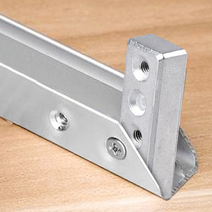 ขายึดมุมอะลูมิเนียมรูปตัว L ยี่ห้อ Zhan Han ผลิตจากโลหะผสมสังกะสี สำหรับเชื่อมต่อกรอบประตูหน้าต่าง 90 องศา - Product Image 3