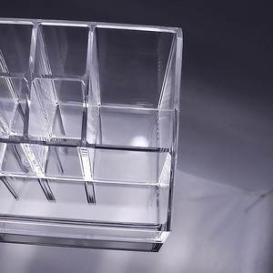 Múltiples Red de acrílico transparente maquillaje taladro clavo polaco lápiz labial de almacenamiento de maquillaje organizador caja - Product Image 3