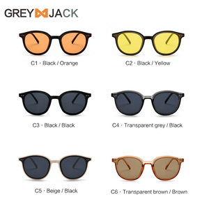 แว่นกันแดดเกรย์แจ็คกรอบพีซีสำหรับทุกเพศ เลนส์ Ac ป้องกันรังสียูวี 400 ประเภท 3 แว่นกันแดด สีดำ 8906 - Product Image 4