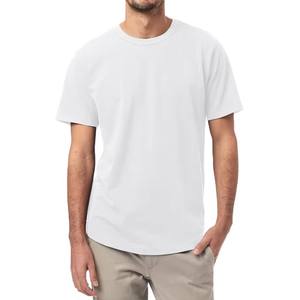 Camiseta de Cuello Redondo 100% Algodón de Alta Calidad OEM con Logotipo Personalizado de su Marca, Camiseta Lisa para Hombre, Camisetas Casuales para Hombre - Product Image 1