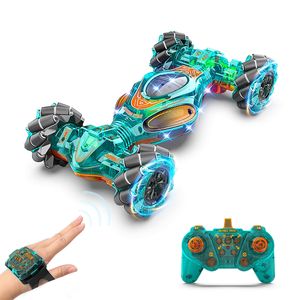 <span class=keywords><strong>Coche</strong></span> de Acrobacias RC 4WD a Escala 1/10, Modelo 1611, Control por Gestos con Reloj, Vehículo Giratorio, 2.4Ghz, Juguete, el Mejor Regalo de Navidad - Product Image 2