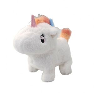 Jouet Cheval à Pattes Noires Réaliste pour Enfants, Électrique, en Peluche Ultra Douce en Coton PP, Simulation de Marche, Anti-Stress, Idéal Anniversaire - Product Image 1
