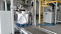 Machine d'emballage semi-automatique pour sacs de sucre blanc en vrac 1000 kg, station d'ensachage de sucre granulé, machine de pesage industrielle pour grands sacs