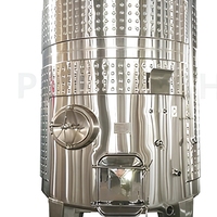 Cuve de fermentation automatique en acier inoxydable de 5000 L avec système de pompage, contrôlée par PLC