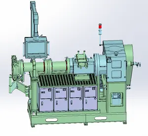 Máquina de fabricación de tubos de freno // máquina de extrusión de manguera condicional de aire de goma