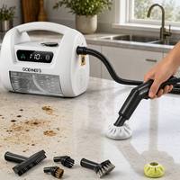 Nettoyeur vapeur pour joints de carrelage, nettoyage en profondeur, 1800W, technologie PWM, sans produits chimiques, chauffe rapide en 30 secondes, garantie 2 ans.