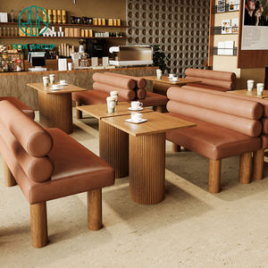 Tavoli da pranzo e sedie ristorante set di mobili commerciali moderna Coffee Shop panca posti a sedere per gelateria - Product Image 5