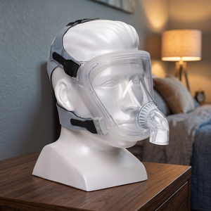 Medikonnect Full Face CPAP <b>Mask</b> with Headgear and Tube Connector Disposable/Reusable Options for <b>Sleep</b> Support Therapy - Product Image 2