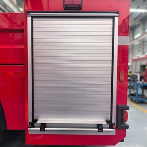 Puerta Enrollable de Aluminio, Resistente al Fuego e Impermeable, Color Plata/Negro, Luz LED, Logotipo Personalizable, Buena Calidad - Product Image 4