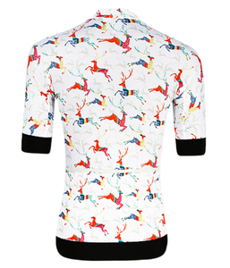 Maillot de cyclisme unisexe à manches courtes, séchage rapide, respirant, avec logo personnalisé imprimé par sublimation, pour courses, événements de club, cadeaux - Product Image 2