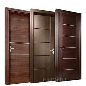 Modern iç tasarım otel evi banyo uygulaması için döner kapılar su geçirmez MDF katı ahşap kaplama fiberglas ekran - Product Image 2