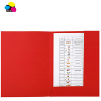 Gran oferta, oficina, escuela, bandas elásticas, 350G, Pressboard, carpetas de 3 láminas