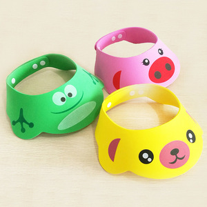 Green Frog Cartoon <b>Bath</b> Cap Adjustable Silicone Shower Cap For Kids Baby Shampoo Protection - Product Image 2