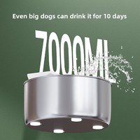 Fontaine à eau sans fil pour animaux de compagnie |   Abreuvoir automatique en acier inoxydable 304 de 7 L |   Capteur intelligent rechargeable 5000 mAh pour chats et chiens
