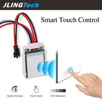 Contrôleur à bouton unique DC24V, capteur tactile, interrupteur intelligent inductif pour miroir de salle de bain éclairé, lumière LED