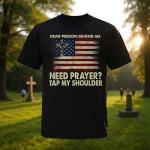Cher(e) personne derrière moi, je vous ai demandé de me frapper sur l'épaule, pour une prière, un signe ou un t-shirt. - Product Image 3