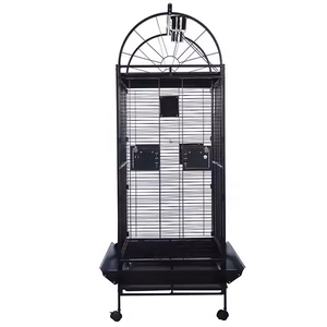 Fil de fer galvanisé personnalisé pliant Pigeon perroquet oiseaux <span class=keywords><strong>cage</strong></span> d'élevage nouvelle grande taille Portable canari <span class=keywords><strong>cage</strong></span> à oiseaux usine - Product Image 5
