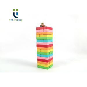 Blocchi di costruzione in legno a <span class=keywords><strong>torre</strong></span> in legno colorato <span class=keywords><strong>gioco</strong></span> impilabile <span class=keywords><strong>gioco</strong></span> a <span class=keywords><strong>torre</strong></span> in legno per bambini adulti - Product Image 1