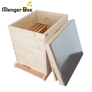 Nouvelle ruche Dadant personnalisable 10 cadres en bois de sapin chinois, épaisseur 24 mm, joint queue d'aronde, modèle B-7D (2 couches) – Équipement au meilleur prix - Product Image 1