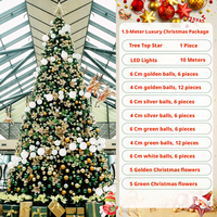 Grand arbre de Noël personnalisé en fibre optique de haute qualité avec base autoportante, 1,5-12 m, décoration de Noël extérieure avec kit d'éclairage LED