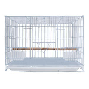 Vente d'usine cage d'observation des oiseaux de compagnie non toxique cage galvanisée pour perruches perroquets avec plateaux en plastique - Product Image 1
