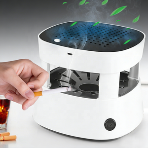 Cendrier <span class=keywords><strong>Purificateur</strong></span> <span class=keywords><strong>d</strong></span>'<span class=keywords><strong>Air</strong></span> Portable Multifonctionnel Rechargeable Moderne avec Capteur de Fumée, Conception Sans Fumée et Briquet Électronique - Product Image 2