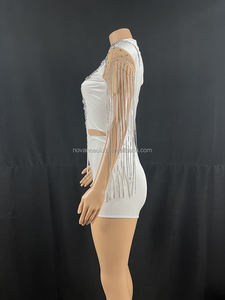 Mono de talla grande para mujer, pelele informal, traje de baile, trajes de fiesta para graduación, trajes sexys para discoteca, escenario y espectáculos - Product Image 3