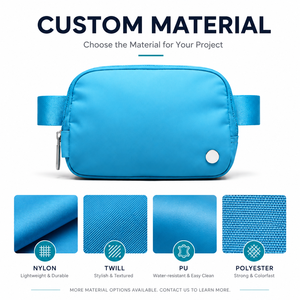 Customize logo Polyester Belt Bag Stylish Adjustable Waist Strap Fanny Pack for Daily Running Hiking - Product Image 3
