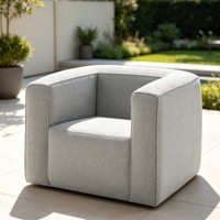 Canapé gonflable portable bleu moderne, simple, en PVC écologique, avec cadre en bois, pliable, pour la maison, le salon, l'extérieur ou la chambre à coucher