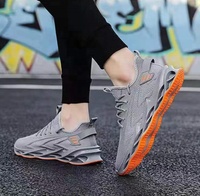 BAEWOON B35 Chaussures décontractées pour hommes en maille super respirante, toutes saisons, chaussures de sport tendance, chaussures de course en tissu tissé pour homme