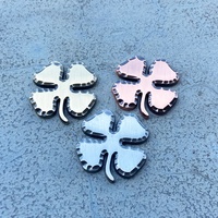 Marqueurs de balle de golf en laiton et cuivre de 38 mm, faits à la main, durables, écologiques, moulés sous pression, avec logo personnalisé en gros