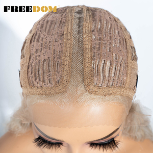 Perruque synthétique longue et droite FREEDOM pour lace front, dentelle transparente, pour femmes, 30 pouces, pour blond bleu, facile à porter, perruque de cosplay - Product Image 5