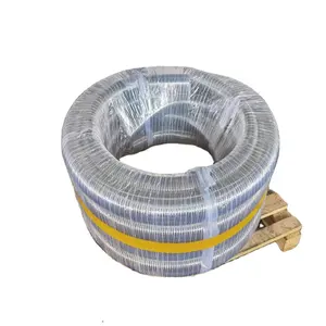 Transparante Pvc Plastic Spiraalvormige Staaldraad Zuiging Pvc Spiraalvormige Staaldraad Versterkte Waterzuiging Zachte Slang