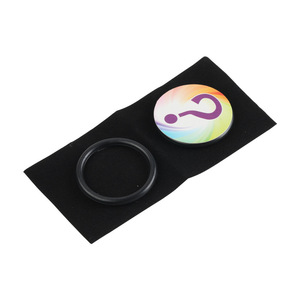 อุปกรณ์มายากลเหรียญกินได้พร้อมวงแหวนคู่ สีดำ 13X8X2.5 สำหรับมายากลระยะใกล้ - Product Image 1